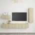  Set de dulapuri TV, 4 piese, stejar sonoma, lemn prelucrat