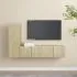  Set de dulapuri TV, 3 piese, stejar sonoma, lemn prelucrat