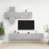 Set dulap TV, 7 piese, gri beton, 100 x 30 x 30 cm