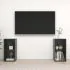  Dulapuri TV 2 buc gri extralucios 72x35x36,5 cm lemn prelucrat