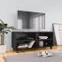 Dulap TV cu rotile, negru, 90x35x35, lemn prelucrat