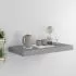  Raft de perete suspendat, gri, 50x23x3,8 cm, MDF