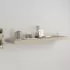 Raft de perete suspendat, stejar, 90x23,5x3,8 cm, MDF