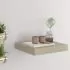 Raft de perete suspendat, stejar, 23x23,5x3,8 cm, MDF