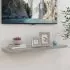  Raft de perete suspendat, gri beton, 90x23,5x3,8 cm, MDF