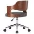 Set 6 bucati scaune pivotante de masa, gri, 47.5 x 53 x 76 cm