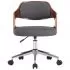 Set 6 bucati scaune pivotante de masa, gri, 47.5 x 53 x 76 cm
