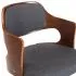 Set 6 bucati scaune pivotante de masa, gri, 47.5 x 53 x 76 cm