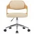 Set 4 bucati scaune pivotante de masa, crem, 47.5 x 53 x 76 cm