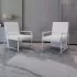 Set 2 bucati fotolii, alb, 53 x 69 x 73 cm