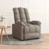  Fotoliu rabatabil, gri taupe, material textil