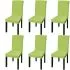 Set 6 bucati huse de scaun elastice drepte, verde
