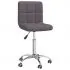  Scaun de bucătărie pivotant, gri taupe, material textil
