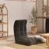  Scaun de podea pliabil, negru, material textil