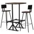  Set mobilier de bar, 3 piese, lemn masiv reciclat