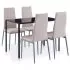  Set mobilier de bucătărie, 5 piese, cappuccino