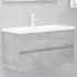  Dulap de chiuvetă, gri beton, 90x38,5x45 cm, lemn prelucrat