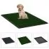  Toaletă animale companie tavă & gazon artificial 76x51x3cm WC