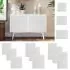  Uși dulap design lambriu 4 buc. alb 99,3x59,4 cm lemn masiv pin