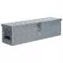  Cutie din aluminiu, 80,5 x 22 x 22 cm, argintiu