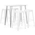  Set mobilier de bar, 5 piese, alb