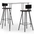  Set mobilier de bar, 3 piese, alb