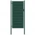 Poartă de gard, verde, 100x164 cm, PVC și oțel