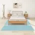 Set 3 bucati covoare de pat latoase, turcoaz