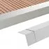  Margini cornier pentru podea 5 buc. argintiu 170 cm aluminiu