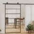  Ușă glisantă cu set feronerie, 102x205 cm, sticlă ESG/aluminiu