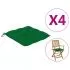 Set 4 bucati perne de scaun, verde, 40 x 40 x 7 cm