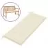  Pernă de bancă de grădină, crem, 120x50x3 cm, textil oxford