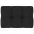 Perna pentru canapea din paleti, negru, 60 x 40 x 10 cm