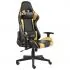  Scaun de jocuri pivotant, auriu, PVC