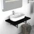  Mobilier de baie, negru, 60 x 40 x 16,3 cm