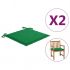 Set 2 bucati perne scaun de gradina, verde, 50 x 50 x 3 cm