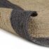 Covor manual cu margine gri inchis, gri închis, 150 cm