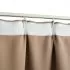 Set 2 bucati draperii opace cu carlige, gri taupe, 140 x 175 cm