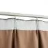 Set 2 bucati draperii opace cu carlige, gri taupe, 140 x 245 cm