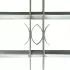 Grilaj de siguranta pentru ferestre cu 2 bare transversale 500-650 mm, argint, 500-650 mm
