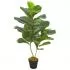  Plantă artificială ficus cu ghiveci, verde, 90 cm