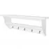  Cuier de haine, stil baroc, alb, MDF