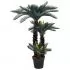  Plantă artificială palmier cycas cu ghiveci, verde, 125 cm