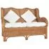 Canapea cu 2 locuri, maro deschis, 120 x 84 x 90.5 cm