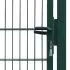 Poarta pentru gard 2D (simpla), verde, 106 x 170 cm
