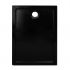 Cadita de dus dreptunghiulara din ABS, negru, 70 x 100 x 4 cm