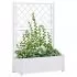  Jardinieră de grădină cu spalier, alb, 100 x 43 x 142, PP