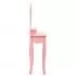 Set masa de toaleta cu taburet roz 50x59x136 cm lemn paulownia, roz