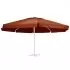 Panza de schimb umbrela de soare de gradina caramiziu 600 cm, terracota, Φ 600 cm