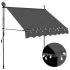  Copertină retractabilă manual cu LED, antracit, 100 cm